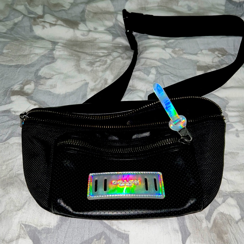 Black Coach Leather Man Purse -